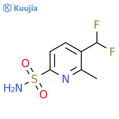 3-(Difluoromethyl)-2-methylpyridine-6-sulfonamide structure