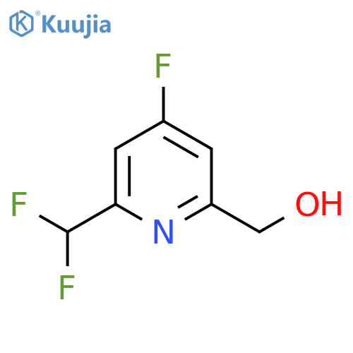 2-(Difluoromethyl)-4-fluoropyridine-6-methanol structure