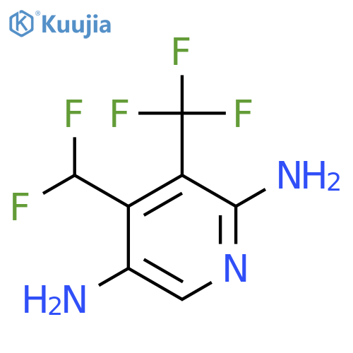 2,5-Diamino-4-(difluoromethyl)-3-(trifluoromethyl)pyridine structure