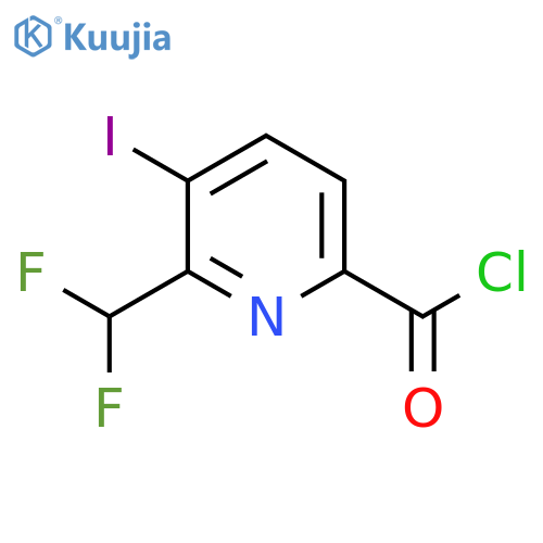 2-(Difluoromethyl)-3-iodopyridine-6-carbonyl chloride structure