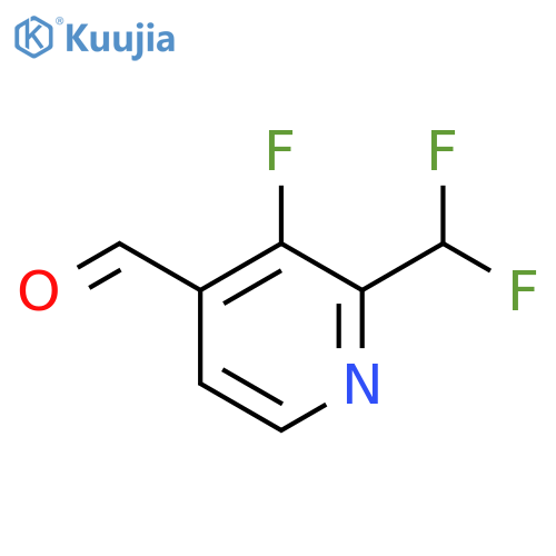 2-(Difluoromethyl)-3-fluoropyridine-4-carboxaldehyde structure