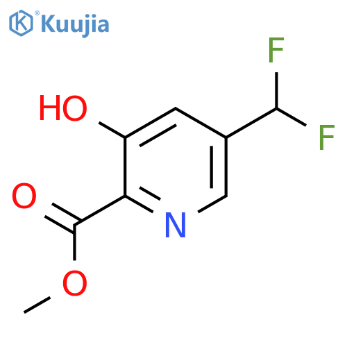 Methyl 5-(difluoromethyl)-3-hydroxypyridine-2-carboxylate structure