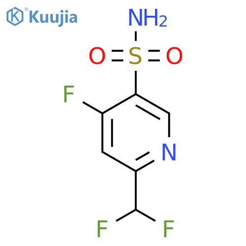 2-(Difluoromethyl)-4-fluoropyridine-5-sulfonamide structure