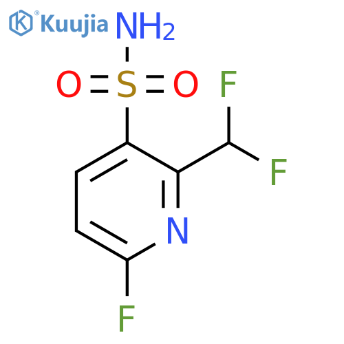 2-(Difluoromethyl)-6-fluoropyridine-3-sulfonamide structure