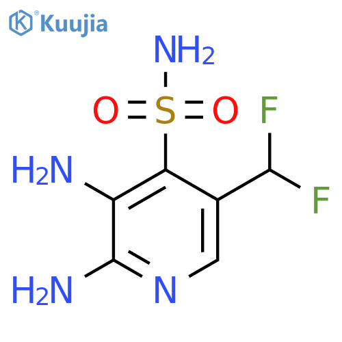 2,3-Diamino-5-(difluoromethyl)pyridine-4-sulfonamide structure