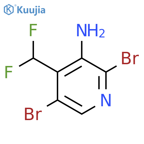3-Amino-2,5-dibromo-4-(difluoromethyl)pyridine structure