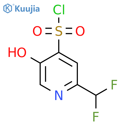 2-(Difluoromethyl)-5-hydroxypyridine-4-sulfonyl chloride structure