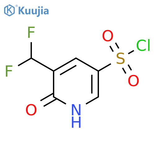 3-(Difluoromethyl)-2-hydroxypyridine-5-sulfonyl chloride structure