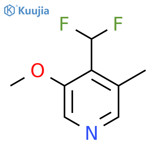 4-(Difluoromethyl)-3-methoxy-5-methylpyridine structure