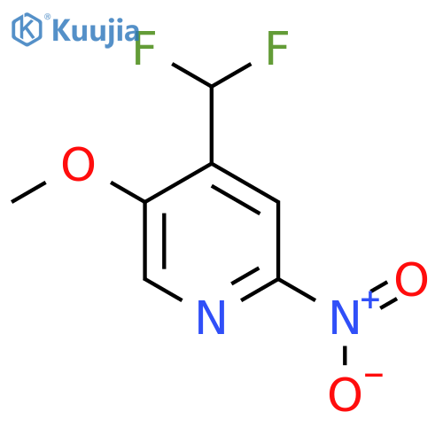 4-(Difluoromethyl)-5-methoxy-2-nitropyridine structure
