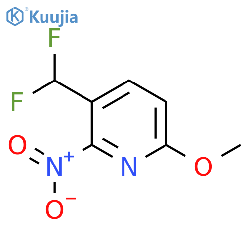 3-(Difluoromethyl)-6-methoxy-2-nitropyridine structure
