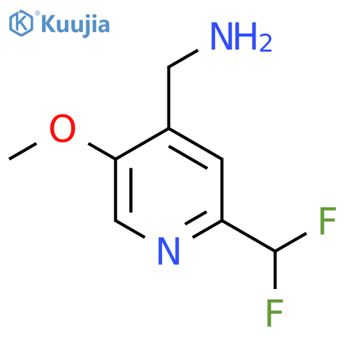 4-(Aminomethyl)-2-(difluoromethyl)-5-methoxypyridine structure