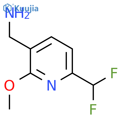 3-(Aminomethyl)-6-(difluoromethyl)-2-methoxypyridine structure