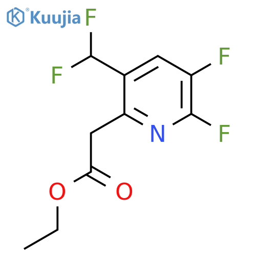 Ethyl 2,3-difluoro-5-(difluoromethyl)pyridine-6-acetate structure
