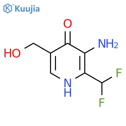 3-Amino-2-(difluoromethyl)-4-hydroxypyridine-5-methanol structure