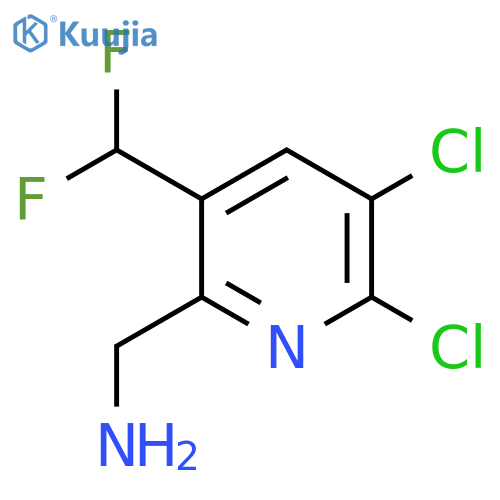 6-(Aminomethyl)-2,3-dichloro-5-(difluoromethyl)pyridine structure