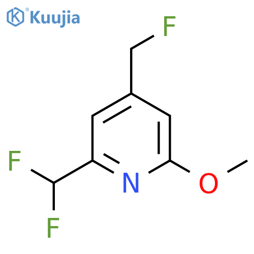 2-(Difluoromethyl)-4-(fluoromethyl)-6-methoxypyridine structure