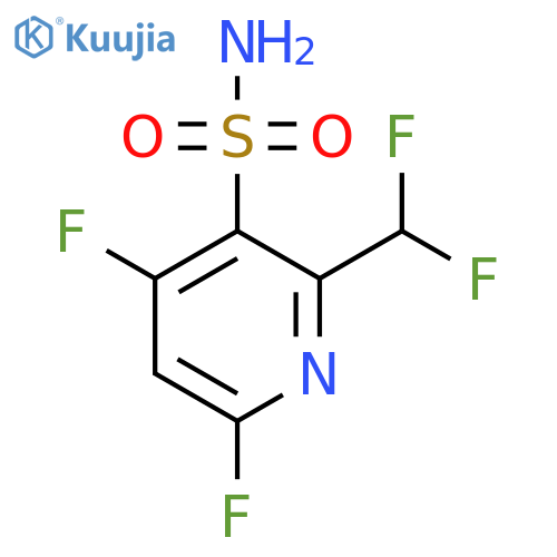 4,6-Difluoro-2-(difluoromethyl)pyridine-3-sulfonamide structure