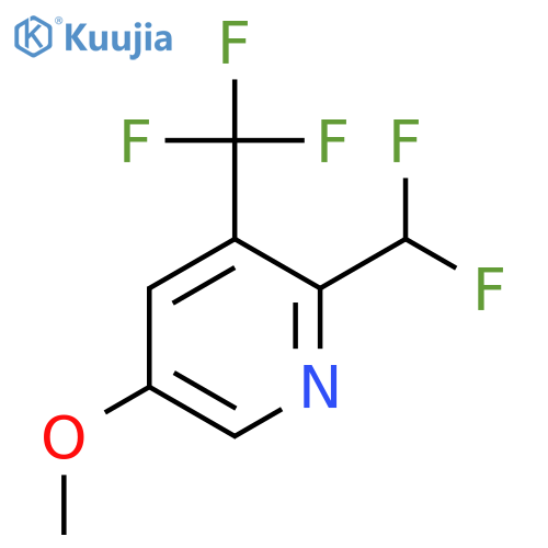 2-(Difluoromethyl)-5-methoxy-3-(trifluoromethyl)pyridine structure