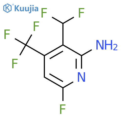 2-Amino-3-(difluoromethyl)-6-fluoro-4-(trifluoromethyl)pyridine structure