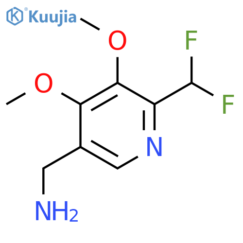 5-(Aminomethyl)-2-(difluoromethyl)-3,4-dimethoxypyridine structure