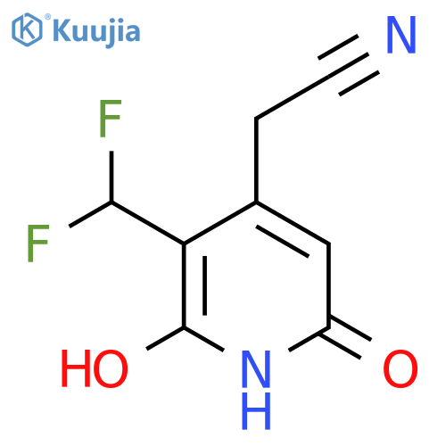 3-(Difluoromethyl)-2,6-dihydroxypyridine-4-acetonitrile structure