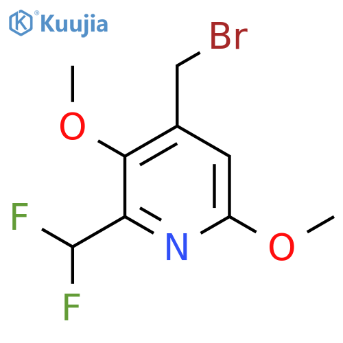 4-(Bromomethyl)-2-(difluoromethyl)-3,6-dimethoxypyridine structure