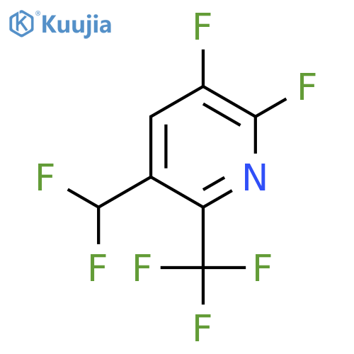 2,3-Difluoro-5-(difluoromethyl)-6-(trifluoromethyl)pyridine structure