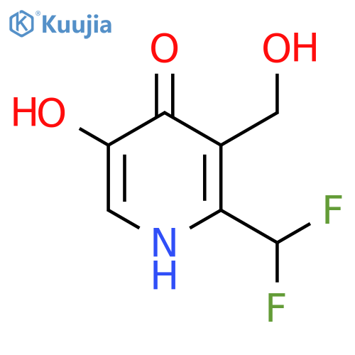 2-(Difluoromethyl)-4,5-dihydroxypyridine-3-methanol structure