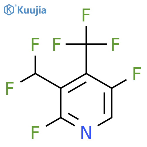 2,5-Difluoro-3-(difluoromethyl)-4-(trifluoromethyl)pyridine structure