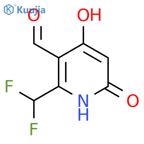 2-(Difluoromethyl)-4,6-dihydroxypyridine-3-carboxaldehyde structure