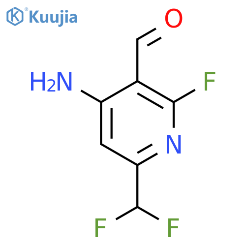 4-Amino-6-(difluoromethyl)-2-fluoropyridine-3-carboxaldehyde structure