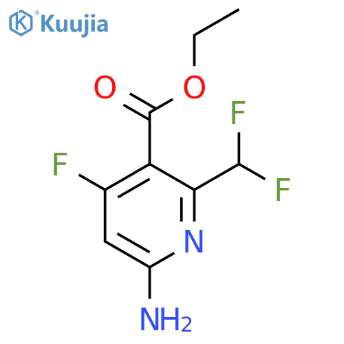 Ethyl 6-amino-2-(difluoromethyl)-4-fluoropyridine-3-carboxylate structure