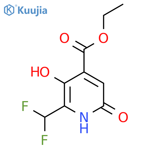 Ethyl 2-(difluoromethyl)-3,6-dihydroxypyridine-4-carboxylate structure