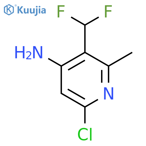 4-Amino-6-chloro-3-(difluoromethyl)-2-methylpyridine structure