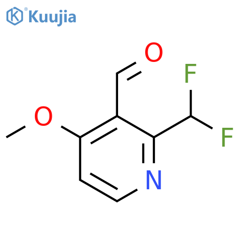 2-(Difluoromethyl)-4-methoxypyridine-3-carboxaldehyde structure