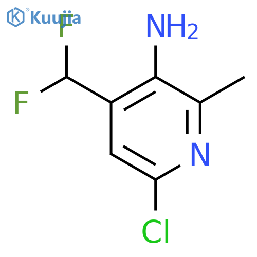 3-Amino-6-chloro-4-(difluoromethyl)-2-methylpyridine structure