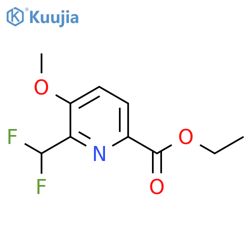 Ethyl 2-(difluoromethyl)-3-methoxypyridine-6-carboxylate structure