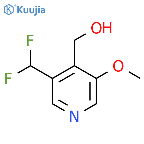 3-(Difluoromethyl)-5-methoxypyridine-4-methanol structure