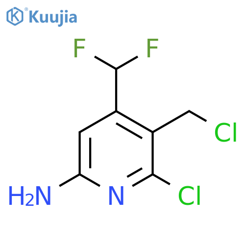 6-Amino-2-chloro-3-(chloromethyl)-4-(difluoromethyl)pyridine structure