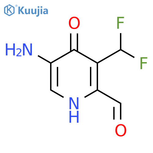 5-Amino-3-(difluoromethyl)-4-hydroxypyridine-2-carboxaldehyde structure