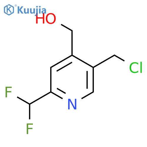 5-(Chloromethyl)-2-(difluoromethyl)pyridine-4-methanol structure