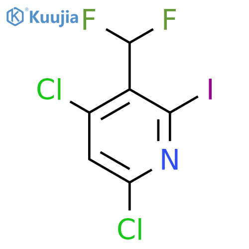 4,6-Dichloro-3-(difluoromethyl)-2-iodopyridine structure