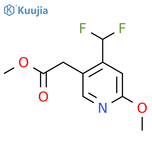 Methyl 4-(difluoromethyl)-2-methoxypyridine-5-acetate structure