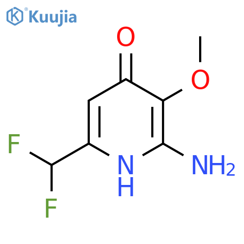 2-Amino-6-(difluoromethyl)-4-hydroxy-3-methoxypyridine structure