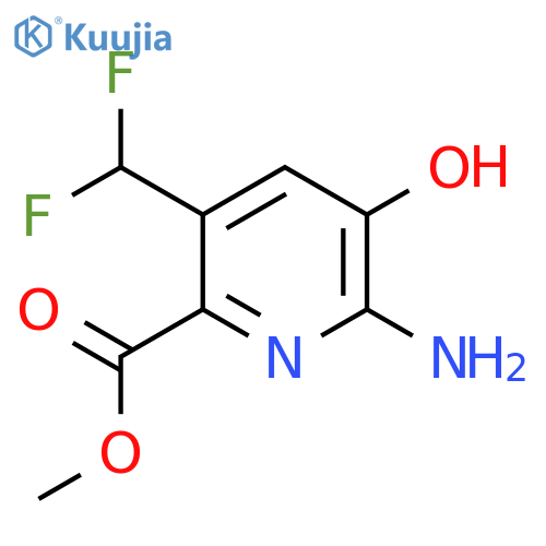 Methyl 2-amino-5-(difluoromethyl)-3-hydroxypyridine-6-carboxylate structure