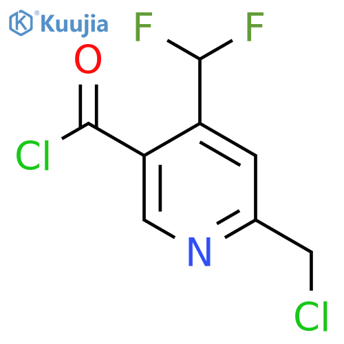 2-(Chloromethyl)-4-(difluoromethyl)pyridine-5-carbonyl chloride structure