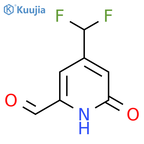 4-(Difluoromethyl)-2-hydroxypyridine-6-carboxaldehyde structure
