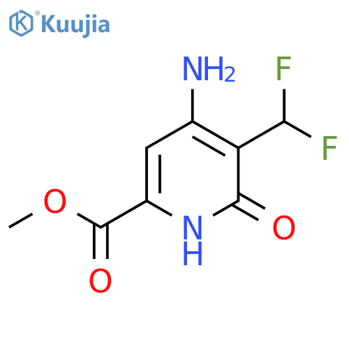 Methyl 4-amino-3-(difluoromethyl)-2-hydroxypyridine-6-carboxylate structure