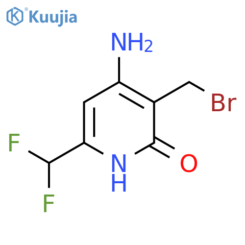 4-Amino-3-(bromomethyl)-6-(difluoromethyl)-2-hydroxypyridine structure